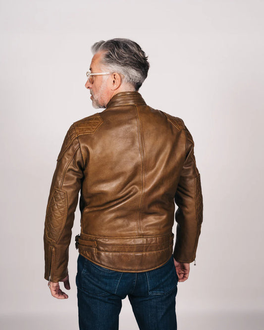 The '76 Cafe Racer Jacket - Waxed Brown