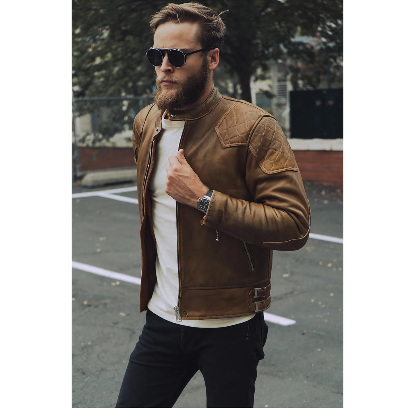 The '76 Cafe Racer Jacket - Waxed Brown